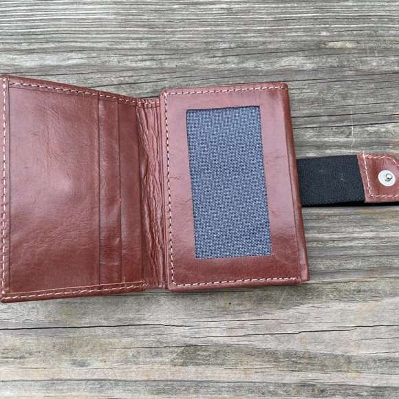 Cardholder Trifold Wallet Genuine Leather Handmade - Picture 6 of 10